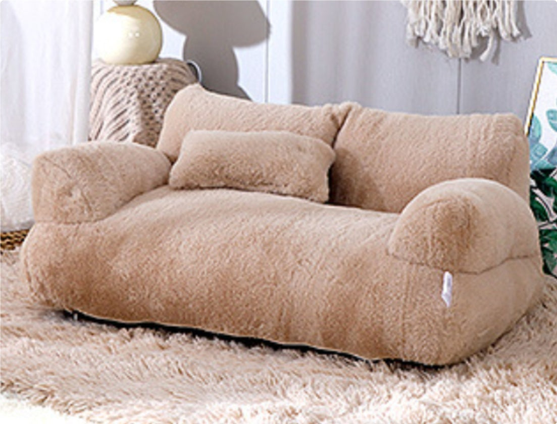 Luxury Winter Warm Cat & Small Dog Bed Sofa – Plush & Comfortable