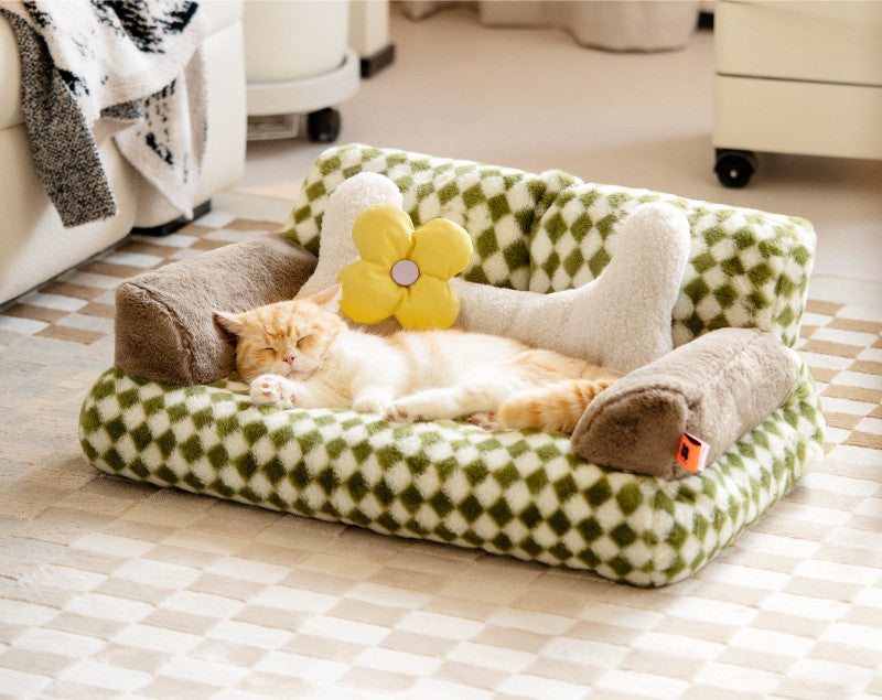 Washable Warm Cat Litter Bed with Removable Cover