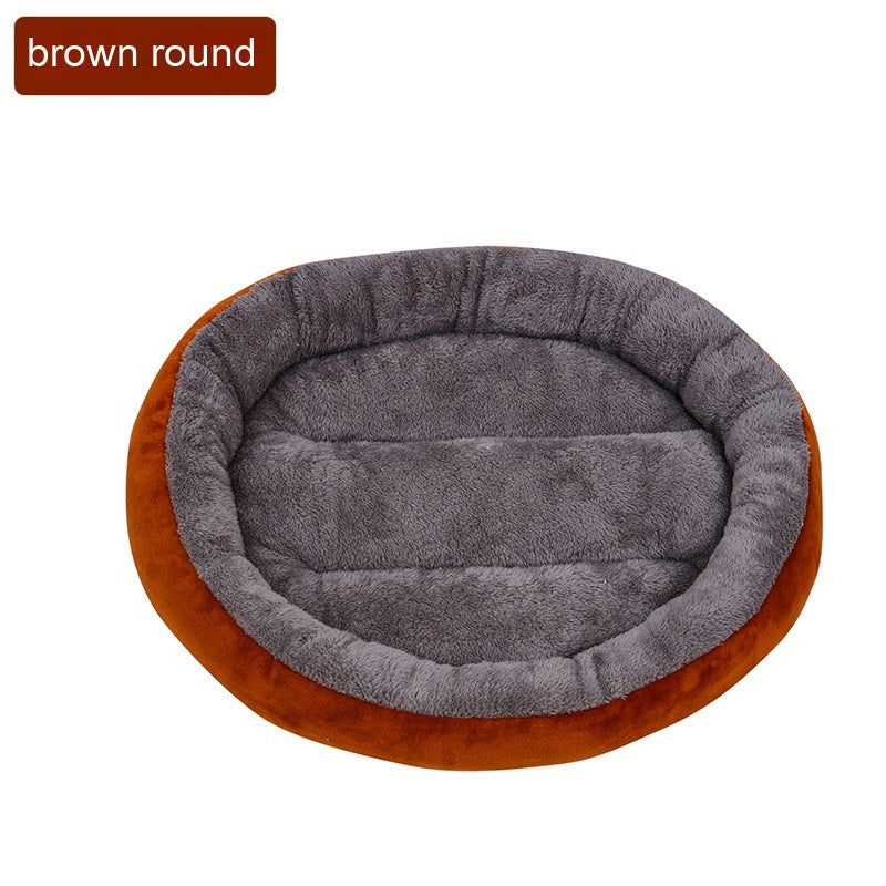 Soft Round Pet Cushion – Four Seasons Warm Cat & Dog Nest