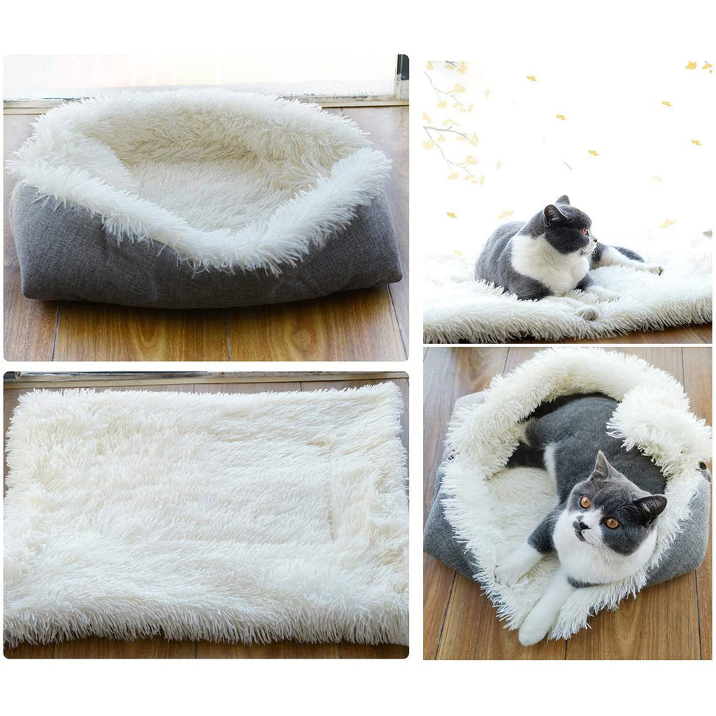 Double-Layer Washable Pet Blanket Nest – Cozy & Self-Heating for Cats & Dogs