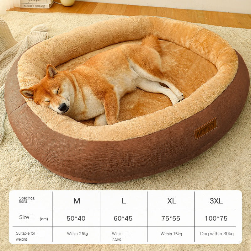 Warm Pet Bed with Removable, Washable Cover