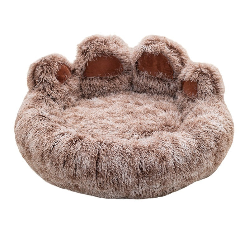 Thick Plush Two-Color Pet Bed