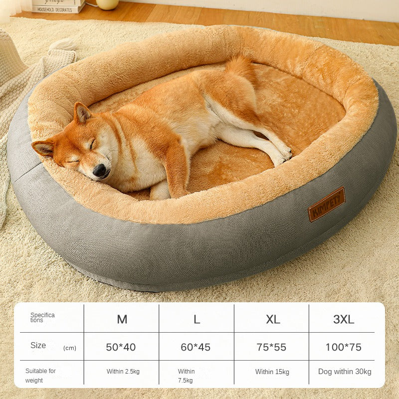 Warm Pet Bed with Removable, Washable Cover