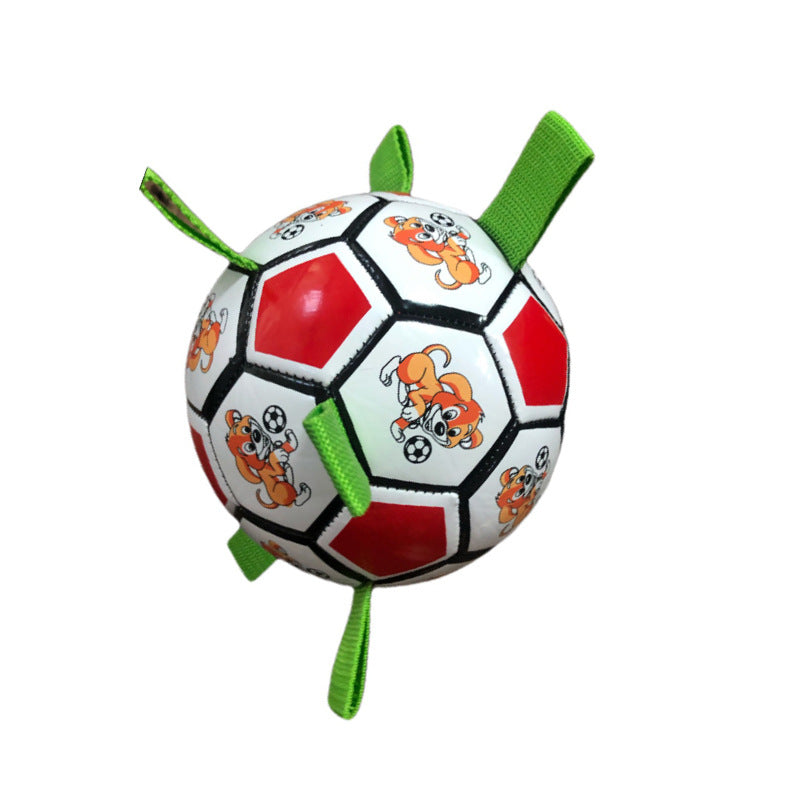 Small Dog Football Toy – Bite-Resistant Durable Molar Chew Toy for Training & Play