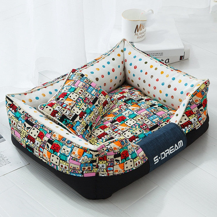 Modern Pet Bed Mat – Comfortable Dog & Cat Accessory