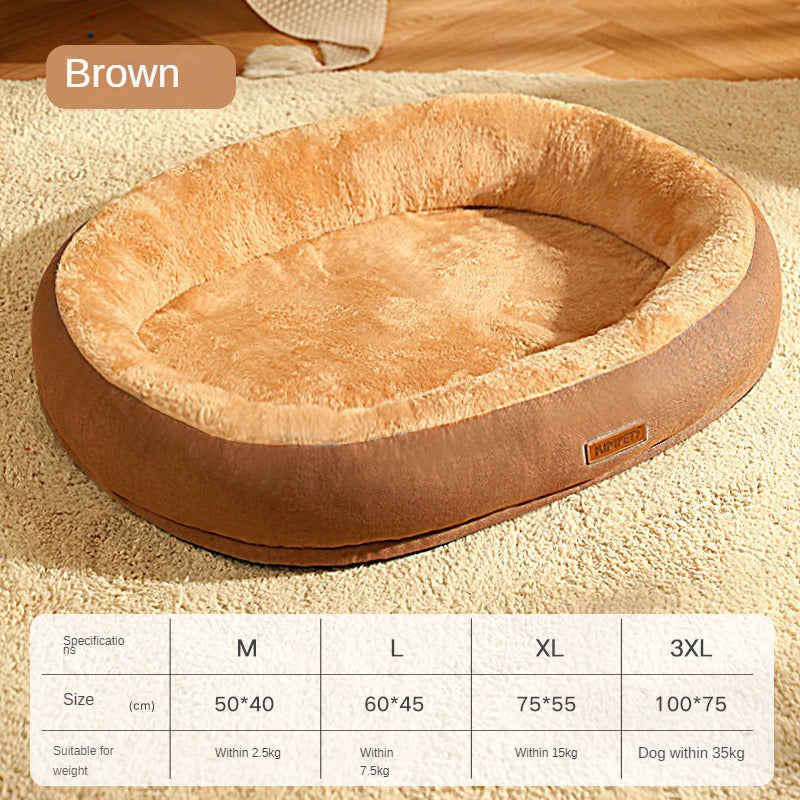 Warm Pet Bed with Removable, Washable Cover