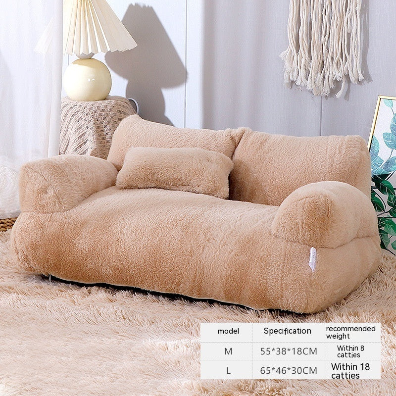 Luxury Winter Warm Cat & Small Dog Bed Sofa – Plush & Comfortable