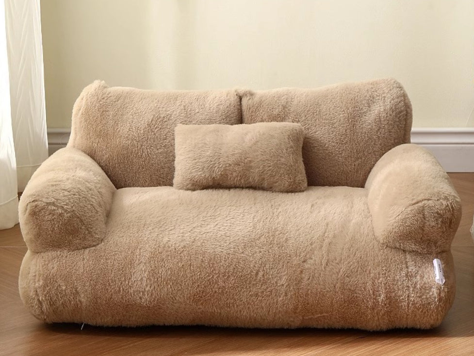 Luxury Winter Warm Cat & Small Dog Bed Sofa – Plush & Comfortable