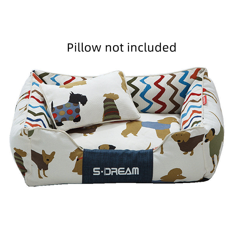 Large Removable Washable Pet Mat – Cozy Winter Dog & Cat Bed