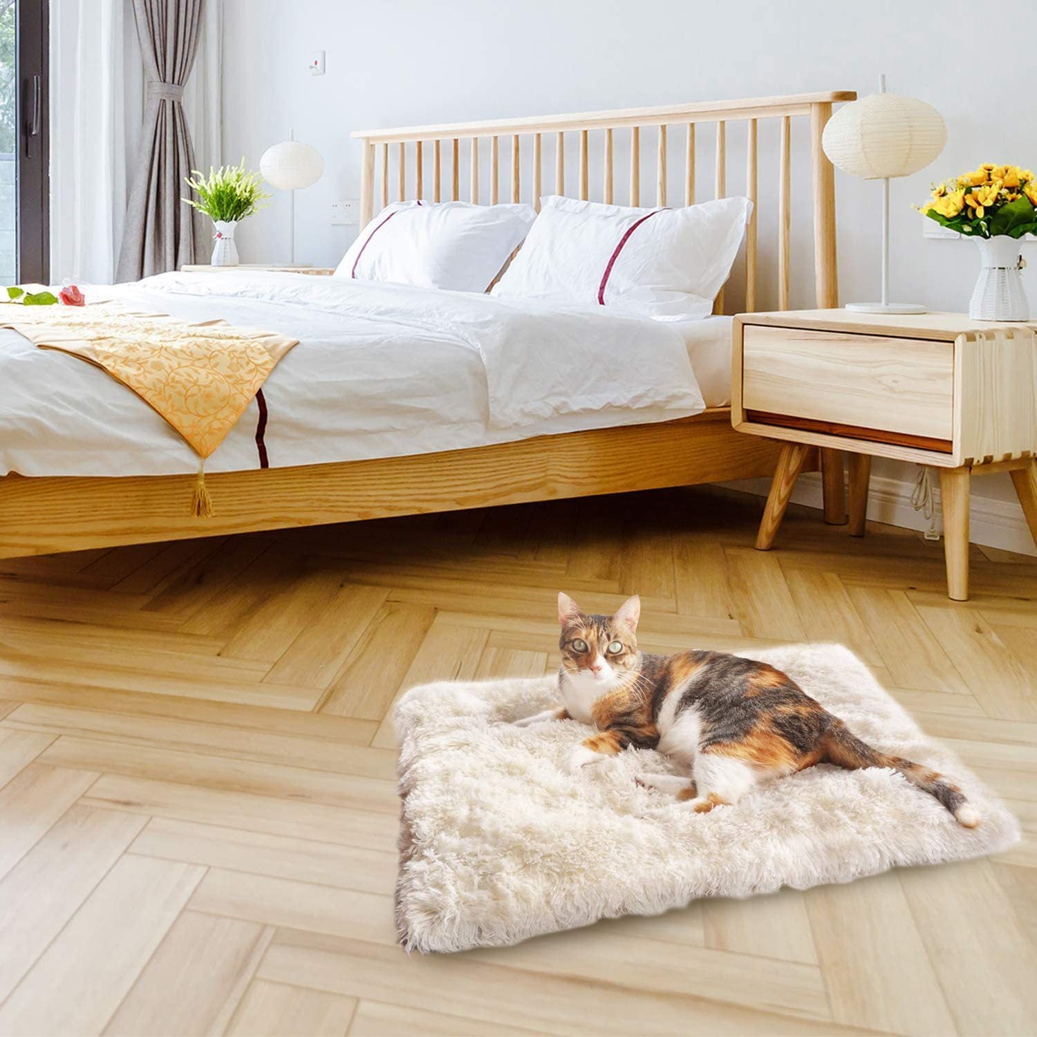 Double-Layer Washable Pet Blanket Nest – Cozy & Self-Heating for Cats & Dogs