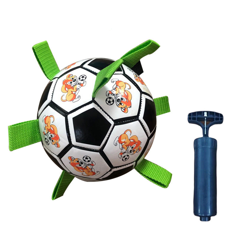 Small Dog Football Toy – Bite-Resistant Durable Molar Chew Toy for Training & Play