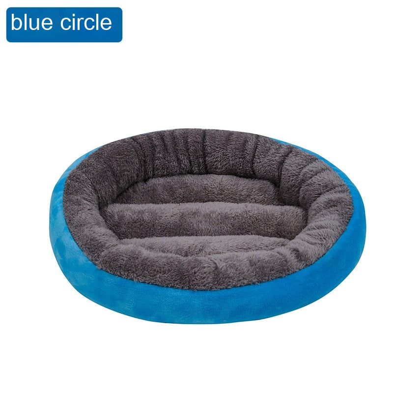 Soft Round Pet Cushion – Four Seasons Warm Cat & Dog Nest