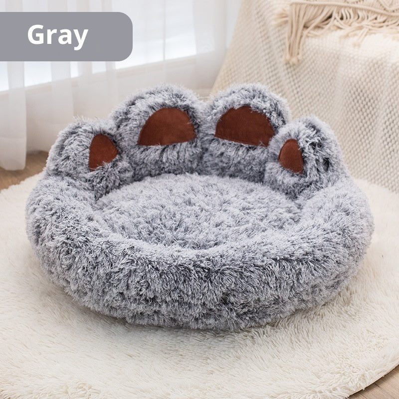 Thick Plush Two-Color Pet Bed