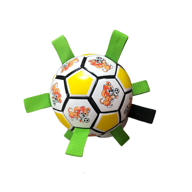 Small Dog Football Toy – Bite-Resistant Durable Molar Chew Toy for Training & Play