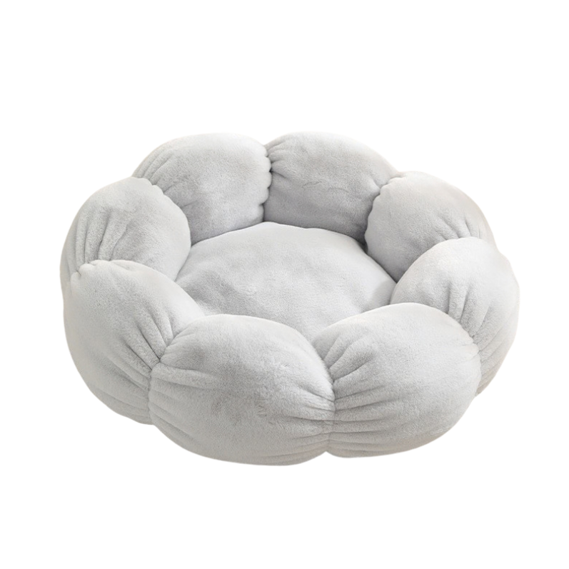 Flower-Shaped Soft Pet Bed Mat – Cozy Dog & Cat Blanket