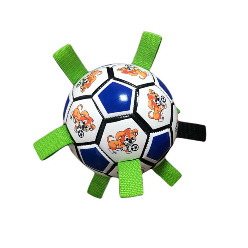 Small Dog Football Toy – Bite-Resistant Durable Molar Chew Toy for Training & Play