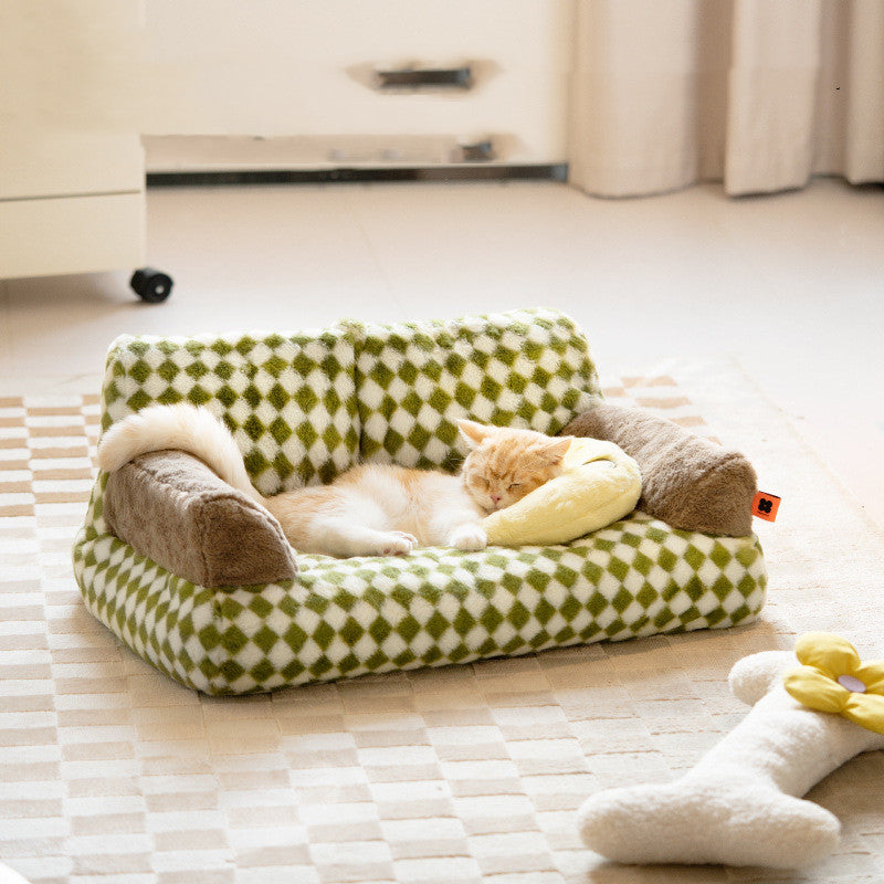 Washable Warm Cat Litter Bed with Removable Cover