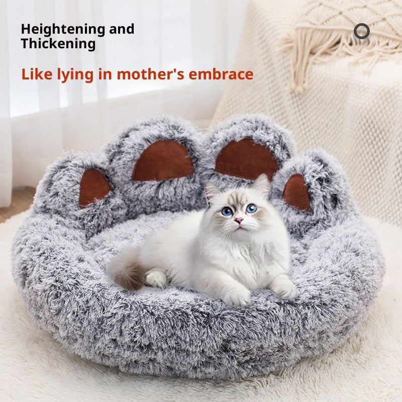 Thick Plush Two-Color Pet Bed