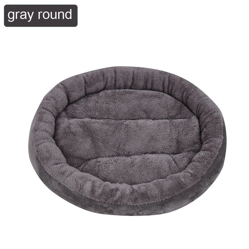 Soft Round Pet Cushion – Four Seasons Warm Cat & Dog Nest